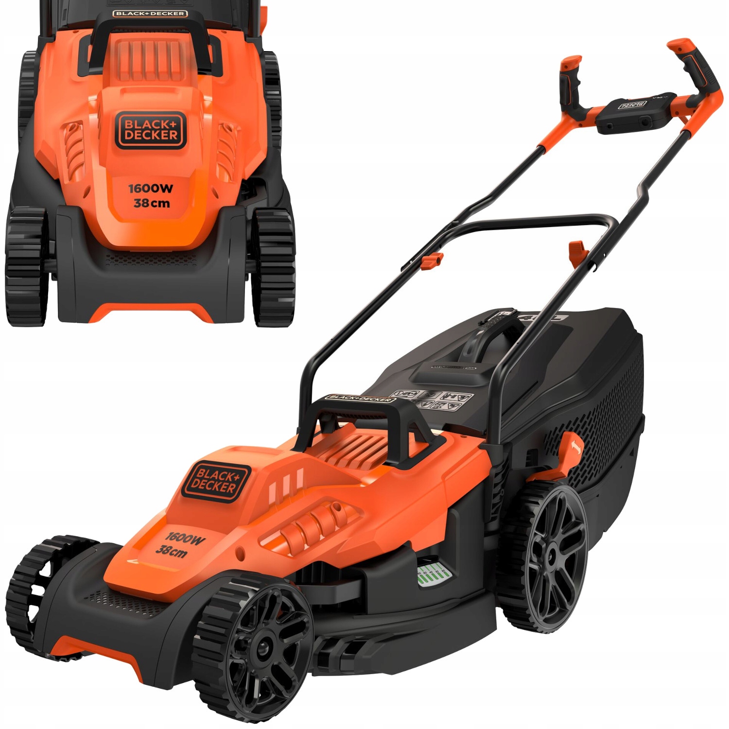 Elektrická kosačka na trávu Black+Decker 1600 W 45 l